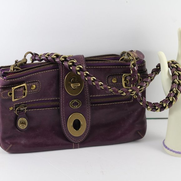 **SOLD**Coach - Legacy Bridget Bag - Limited Edition. Purple Leather. - Picture 11 of 16